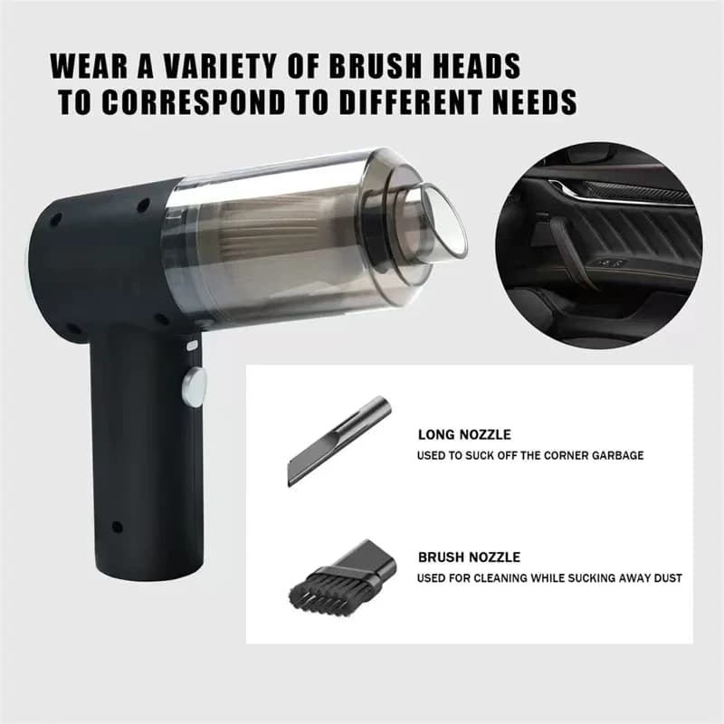 Car Vacuum Cleaner | Portable Handheld | Multi-Purpose Vehicle & Home - Thumbnail 5