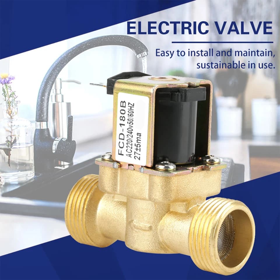 G3/4 Gate Valve | 2-Way N/C Electric Solenoid | AC 220V FCD-180B - Thumbnail 6