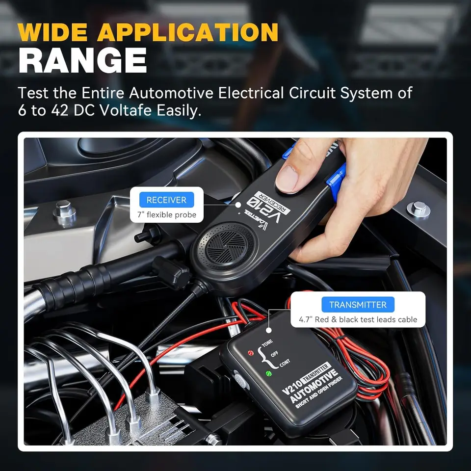 Spark Plug Gap Tool | Electrical Circuit Tracer | DC 6-42V Tester - Thumbnail 5