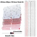 260pcs 1W 3.3V-39V