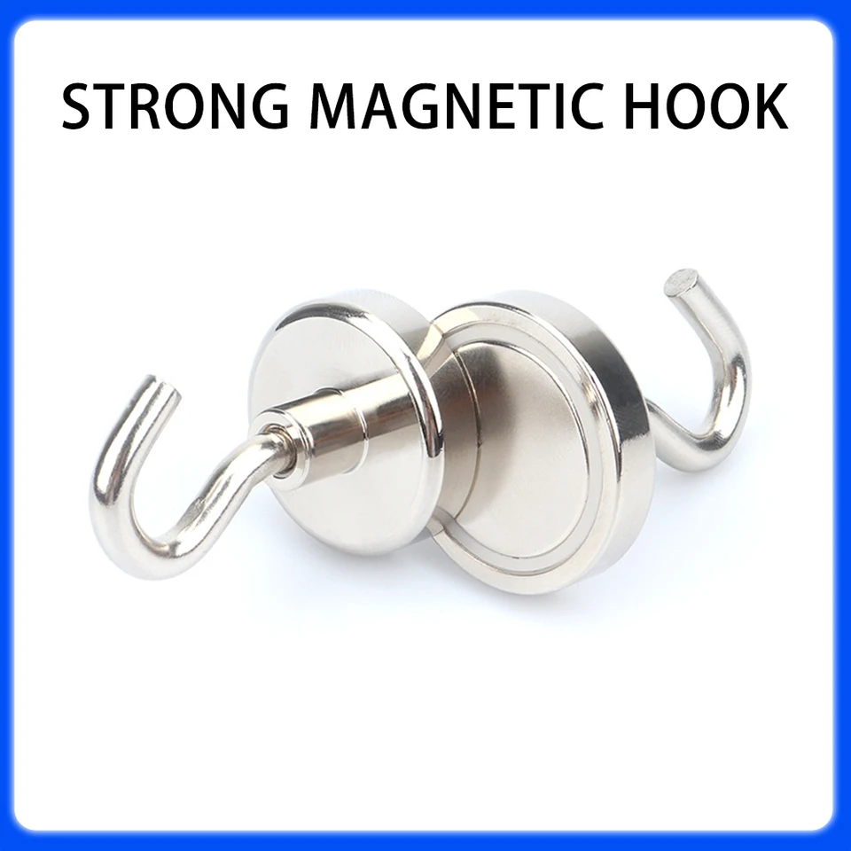 E8-E60 Magnetic Hooks for Garment Hanging Rail | Heavy Duty Load Bearing | Multi-Purpose Storage - Thumbnail 5