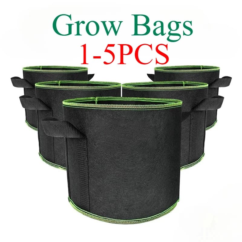 Plant Grow Bags | Thickened Non-Woven Aeration Fabric | With Handles, 2-10 Gallon - Thumbnail 3