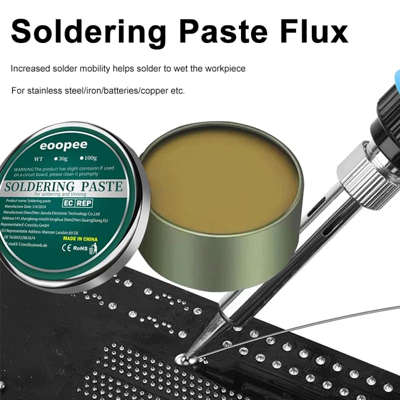Lead-Free Solder Paste | Rosin Flux Formula | 10g for Electronics Repair - Thumbnail 2