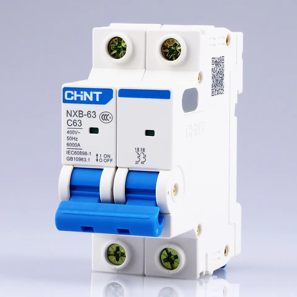 Miniature Circuit Breaker NXB-63 2P | C Curve 2-63A | DIN Rail Mount AC 230/400V - Thumbnail 3