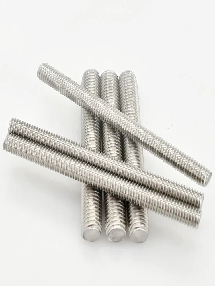 M4 M5 M6 M8 M10 Threaded Stud Rods | 304 Stainless Steel Full Thread | Length 16-500mm - Image 1