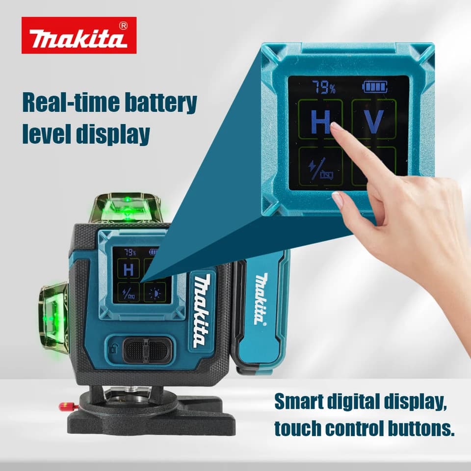 Makita Laser Level 360° X4 16-Line | Self-Levelling Outdoor | Precision Vertical Cross-Line - Thumbnail 2