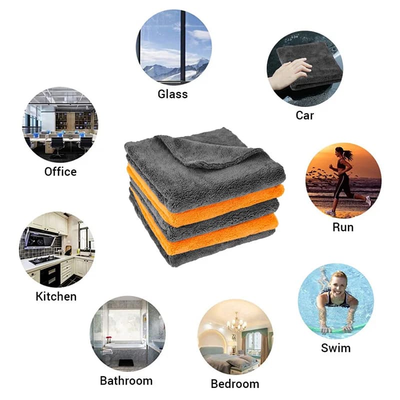 Microfiber Glass Cloths 40x40cm | Streak-Free Shine | Car & Home Cleaning - Thumbnail 5