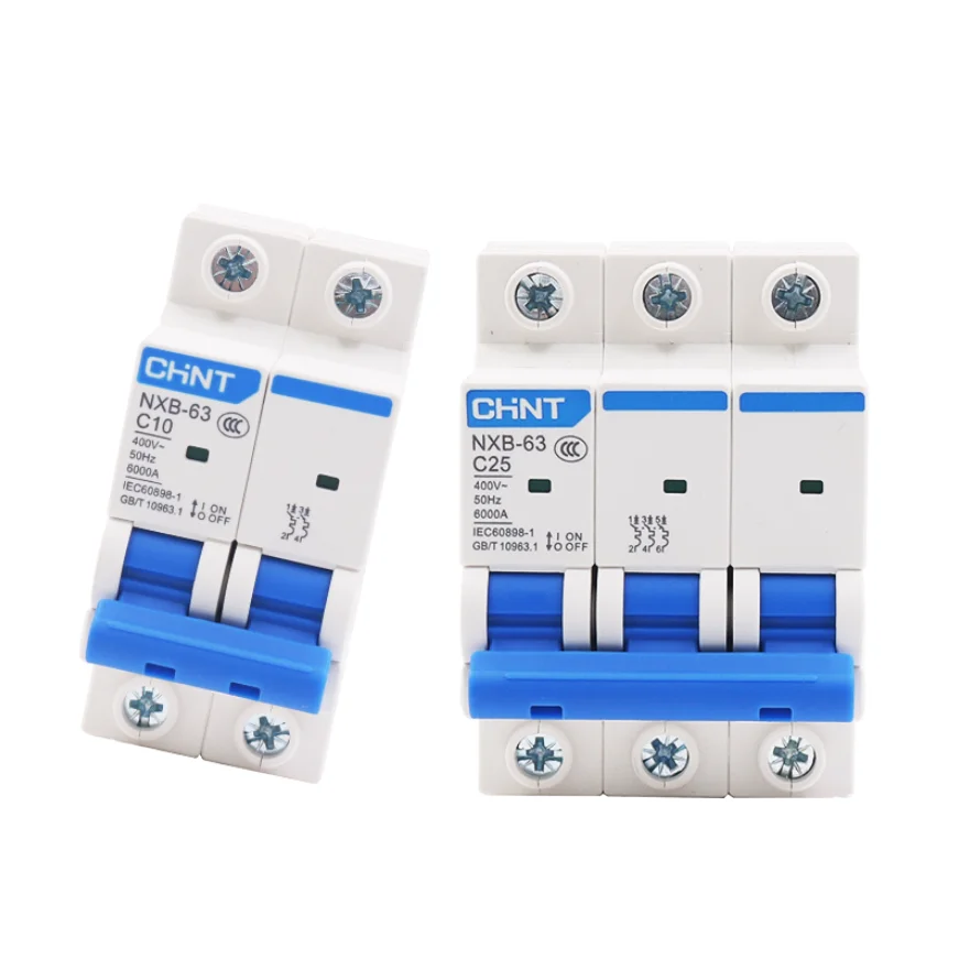 CHINT NXB-63 Miniature Circuit Breaker | 1P 2P 3P C-Type | DZ47 Air Switch - Thumbnail 3