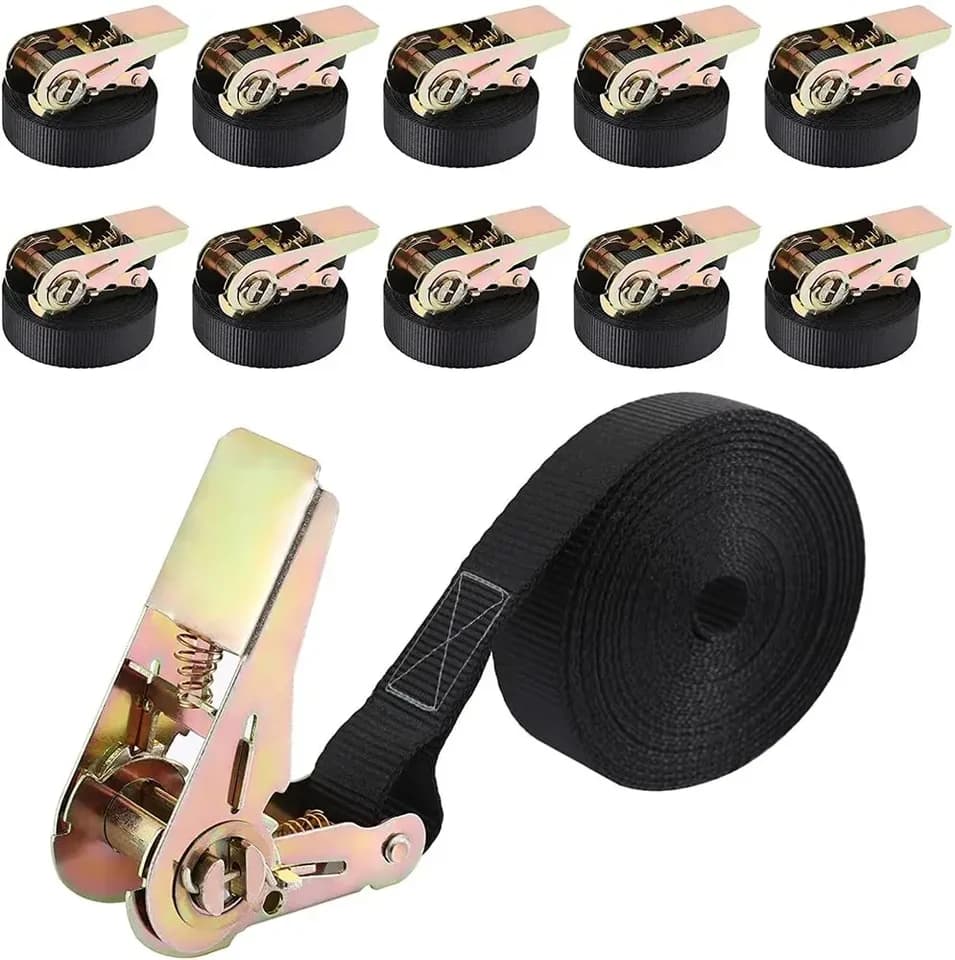 Heavy-Duty Ratchet Strap Set: multiple identical items on a white background.