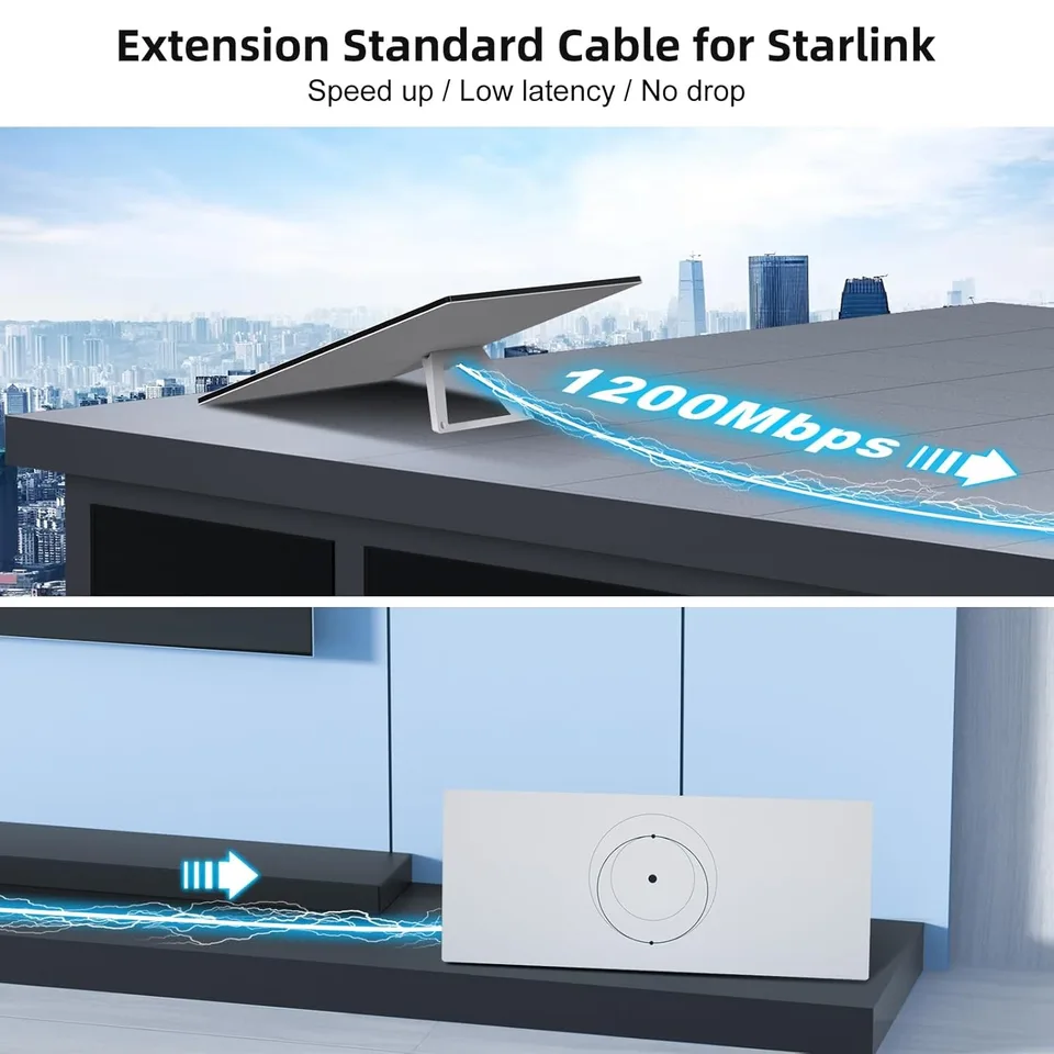 Starlink Gen 3 Ethernet Cable | Waterproof V3 Replacement | Standard Actuated - Thumbnail 5