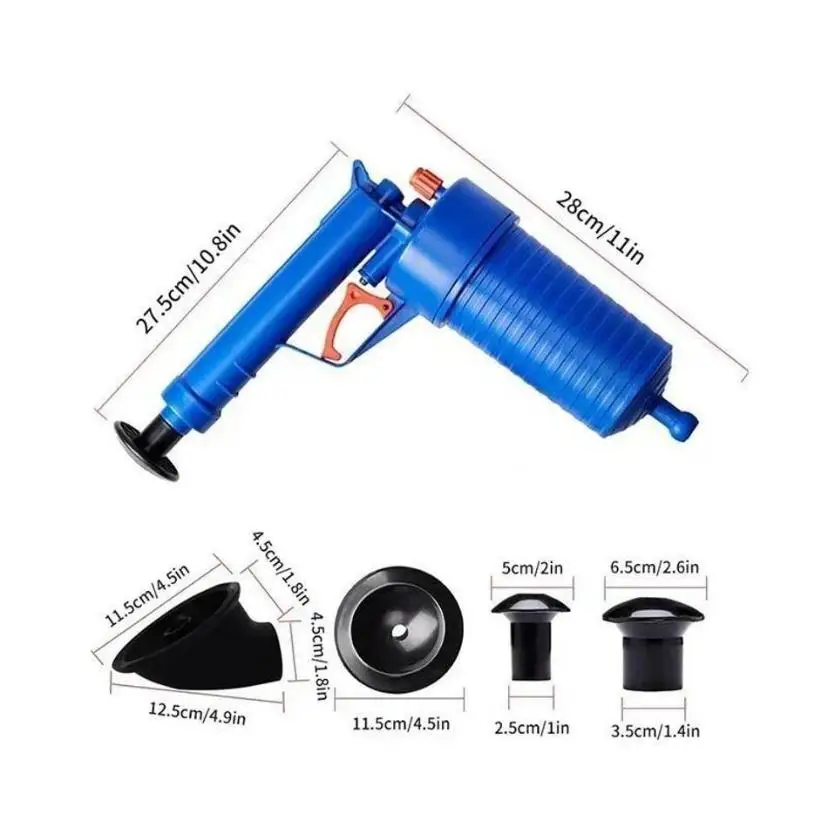 Toilet Plunger | Pump Action Power Cleaner | Floor Drain Unblocker - Thumbnail 4