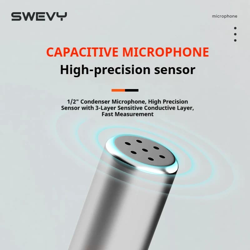 Digital Decibel Meter | 30-130dB Range | Portable Noise Detector - Thumbnail 6