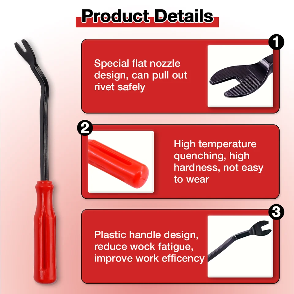 Plastic Rivet Gun Kit | Quick Manual Riveting Tool | Automotive & Panel Fastening - Thumbnail 2