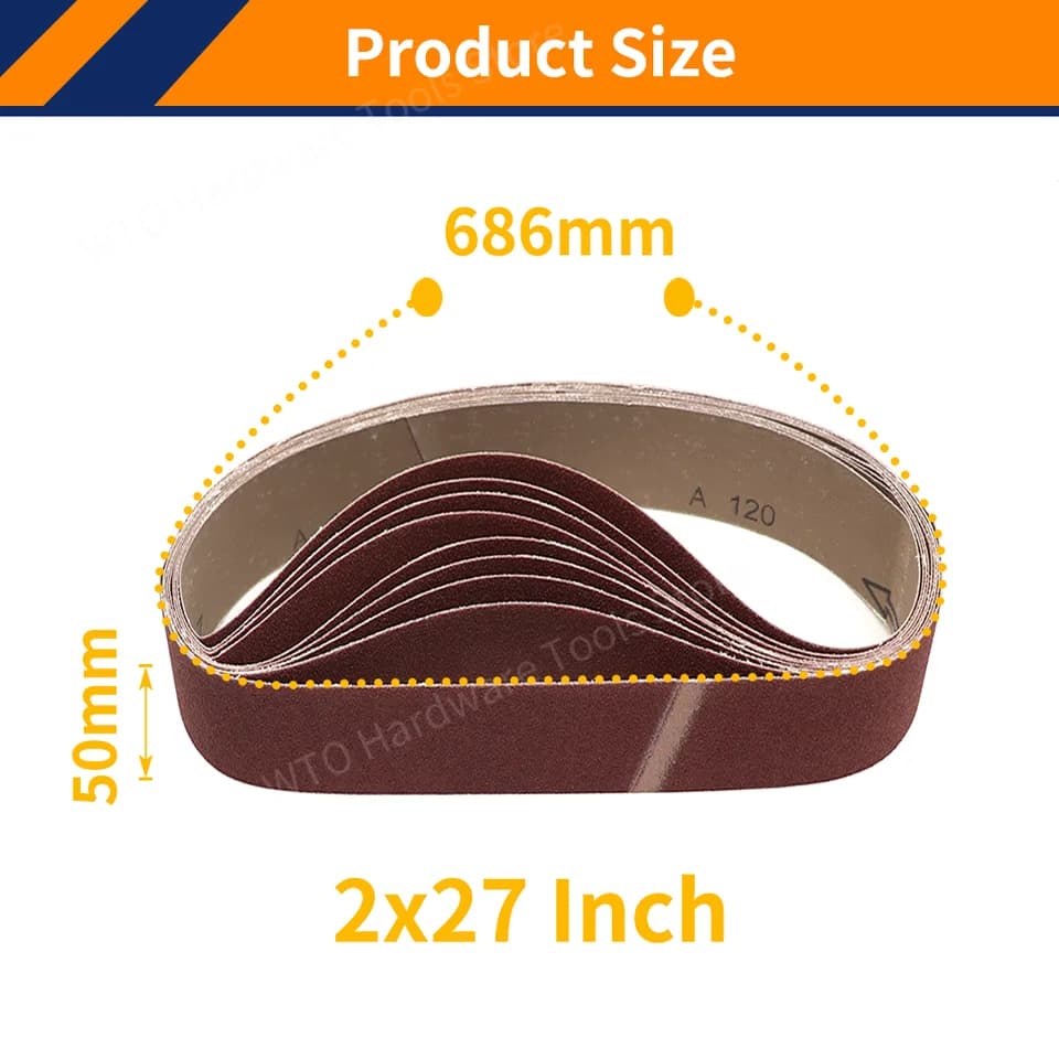 Oxide Sanding Belts | 686x50mm 10-Pack | Metal Polishing & Finishing - Thumbnail 3