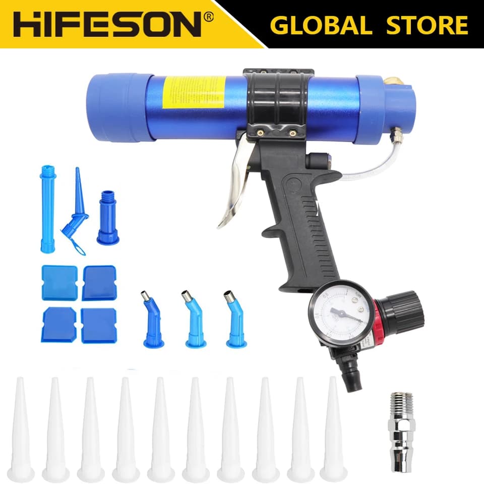 Pneumatic Caulking Gun | 310ml Air Sealant Applicator | Industrial Grout Tool - Thumbnail 3