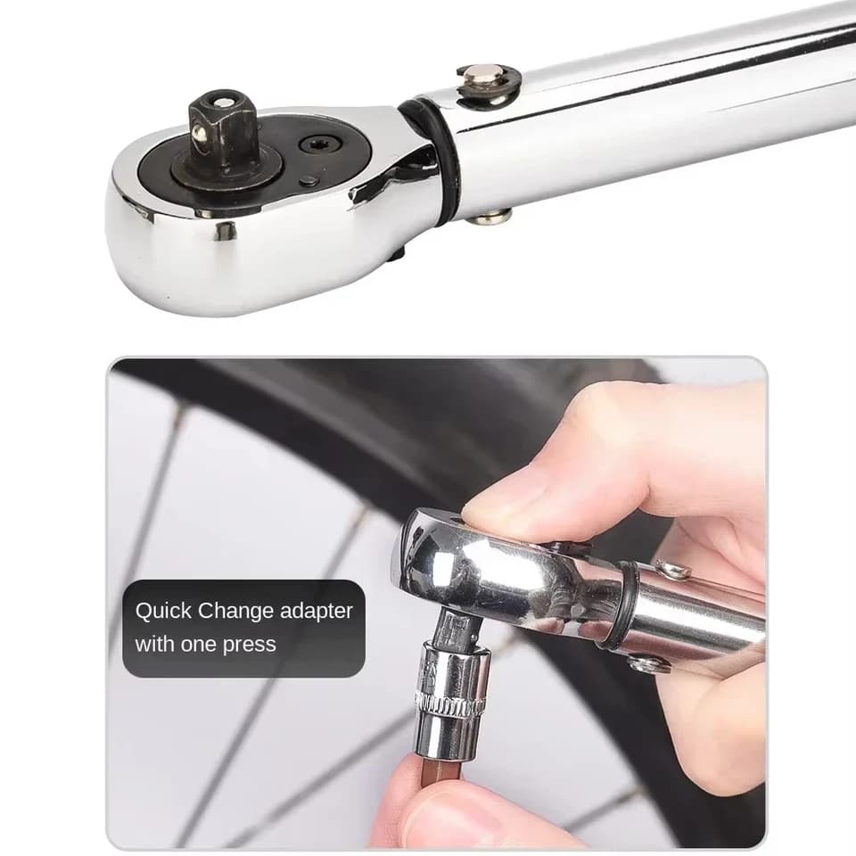 1/4 Drive Torque Wrench | 2-24Nm Precision Tool | Automotive & Moto Repair - Thumbnail 4