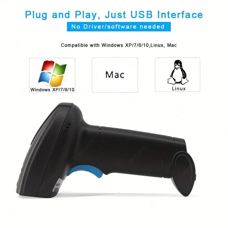 1D/2D Wireless Barcode Scanner | Handheld QR & PDF417 Code Reader | Industrial Supply - Thumbnail 6