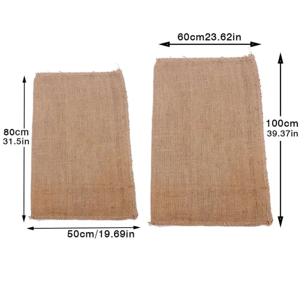 Woven Rubble Sack | Heavy Duty Jute Bag | Large 50kg Capacity - Thumbnail 6