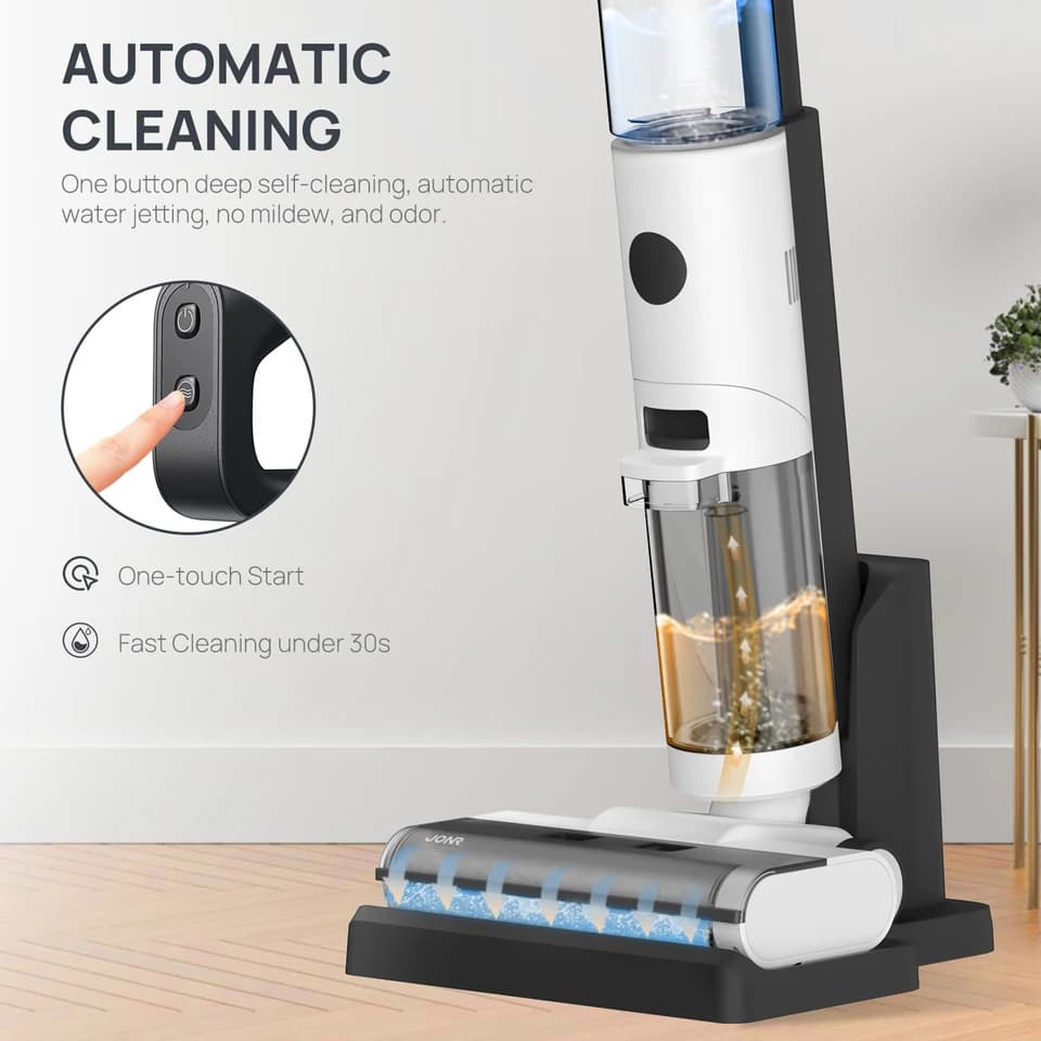 JONR ED12 Carpet Spot Cleaner | Wet & Dry Smart Vacuum | Wireless Floor Washer - Thumbnail 4