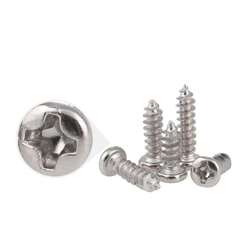 Self Tapping Screws | 100pc Round Head Assortment | Carbon Steel - Thumbnail 3