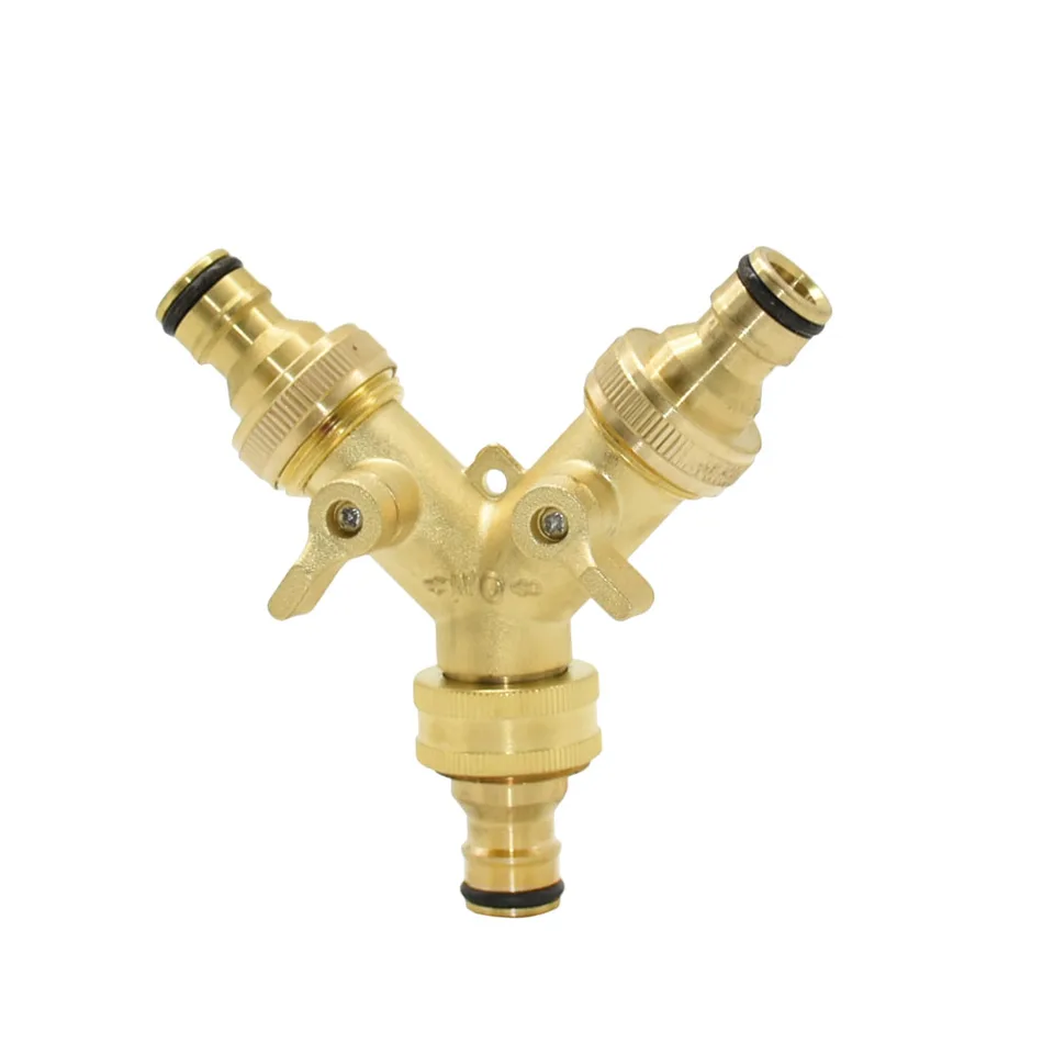 Garden Water Pipe 4-Way Splitter, single product on white background.