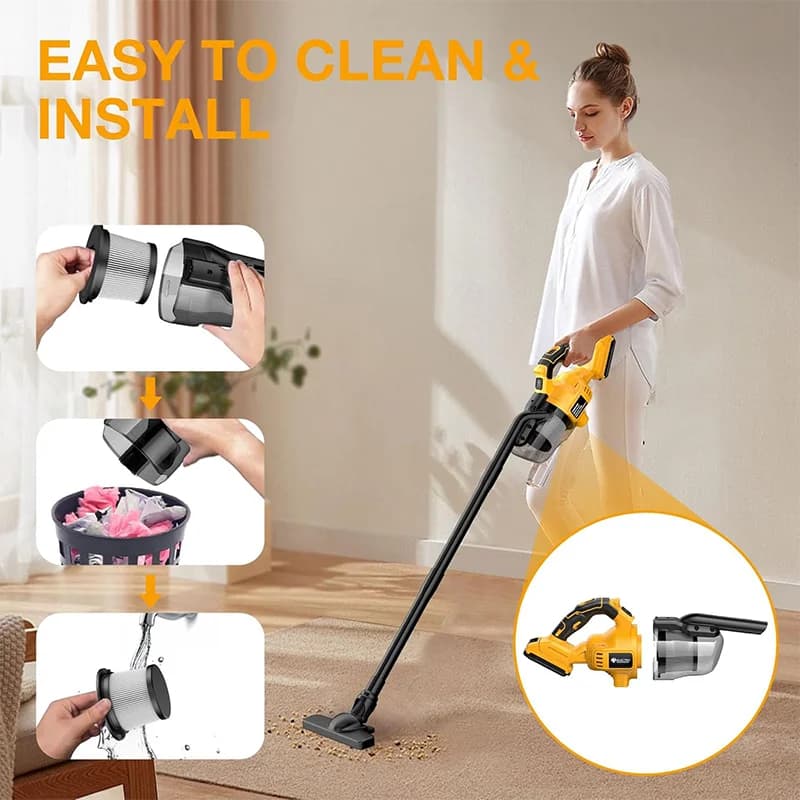 Spot Cleaner for Carpet | 16000Pa Suction Power | For Dewalt 20V Battery - Thumbnail 4