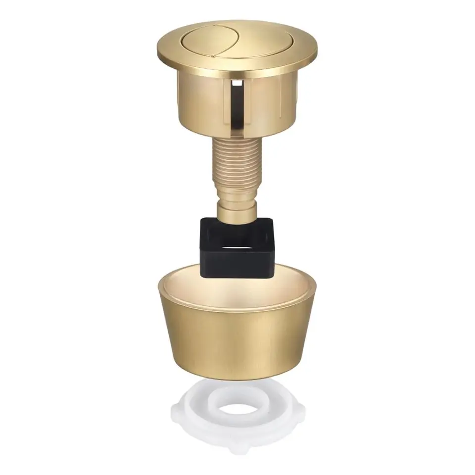 Toilet Siphon Dual Flush Button Kit | 20-40mm Cistern Lid Holes | Tank Repair