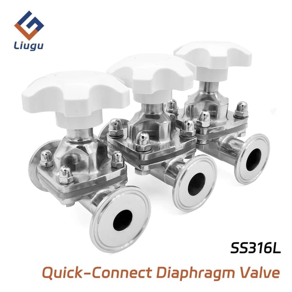 SS316L Double Check Valve | Sanitary Diaphragm | Food/Brewing DN15-50 - Thumbnail 3