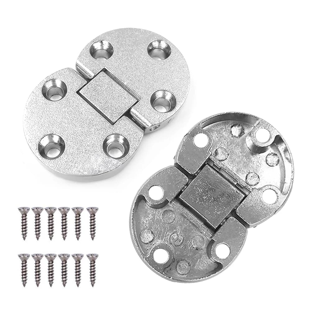 Folding Table Hinge | 2-Pc Zinc Alloy Bracket | Hidden Flap Support for Home Cabinets - Image 1