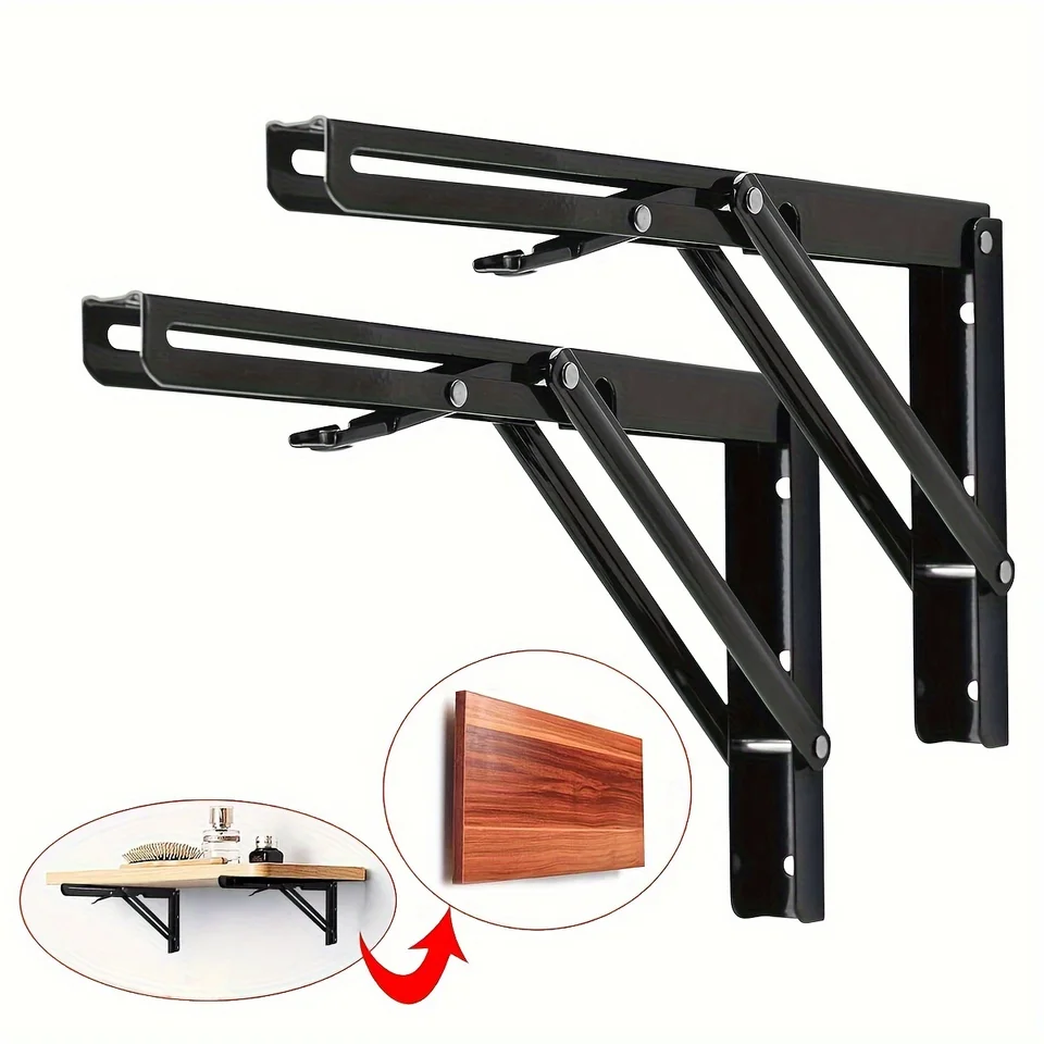 Folding Angle Brackets | 300x163mm Heavy Duty | Wall Mount Support - Thumbnail 7
