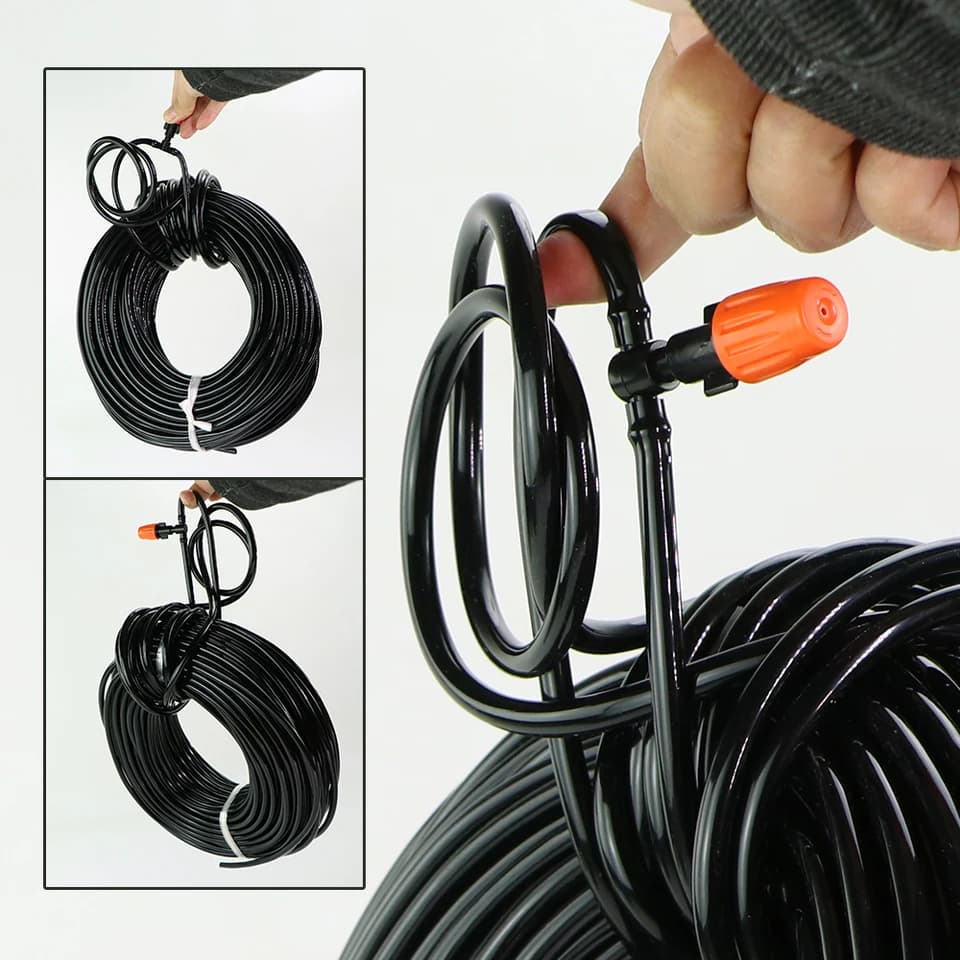 Garden Hose 4/7mm Micro Drip Irrigation Tube | 10/20/40m PVC Pipe | Agriculture Mist Spray - Thumbnail 6