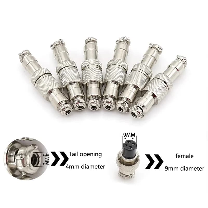 Tap Connector | GX12 Aviation Plug & Socket | 2-7 Pin 12mm Set - Thumbnail 3