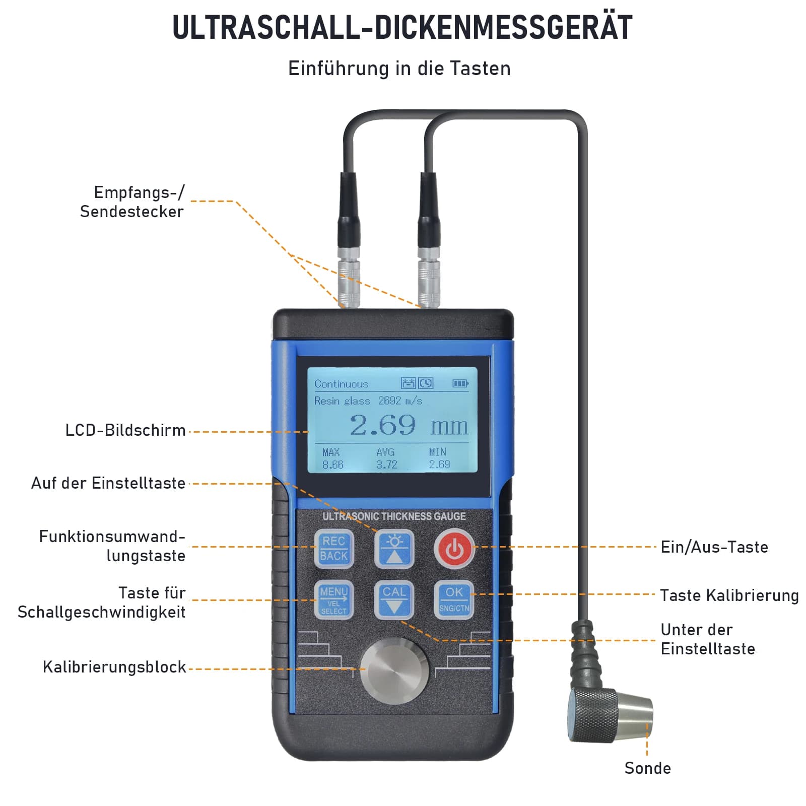 Digital Thickness Gauge | 0-10/25mm Range | 0.01mm High-Accuracy Measurement Tool - Thumbnail 7