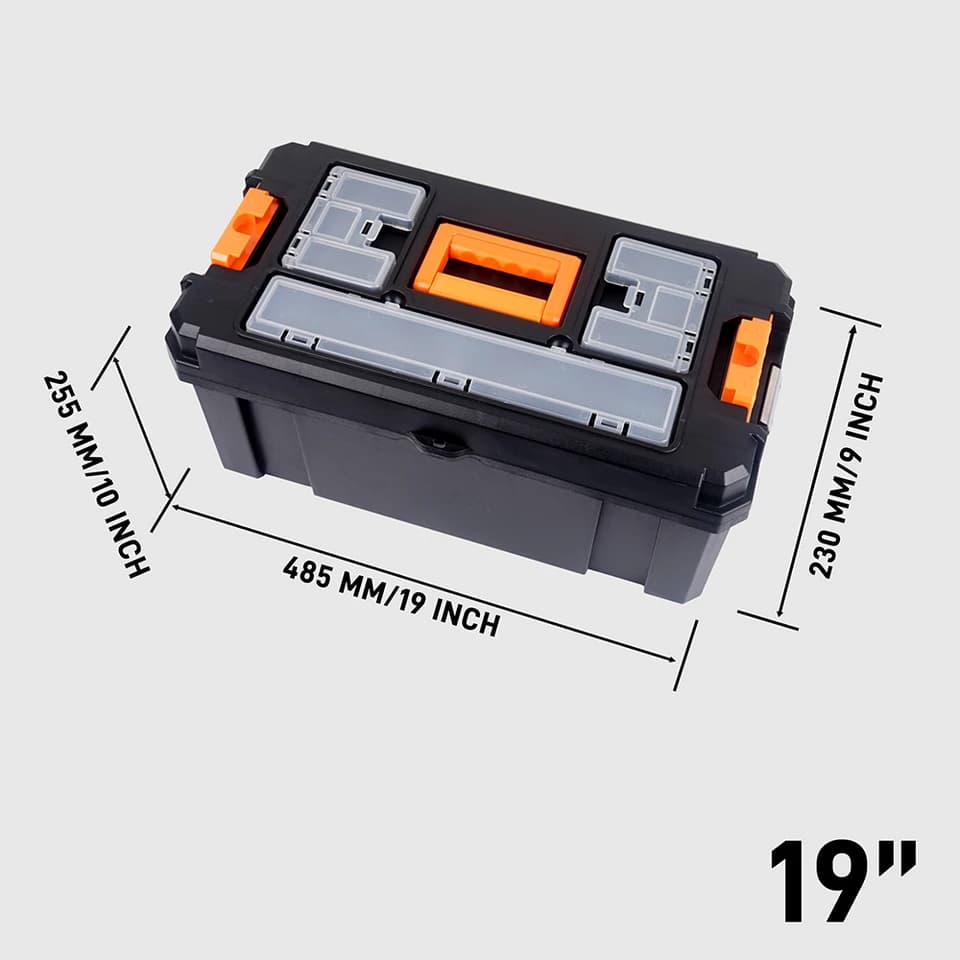 Portable Tool Box Set 17"/19"/21" | Stackable & Multi-functional | Industrial Tool Storage - Thumbnail 4