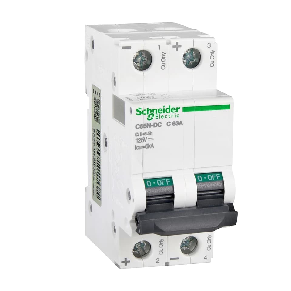Schneider Electric Multi 9 C65N-DC Miniature Circuit Breaker | 2P DC 1A-63A | Electrical Safety - Thumbnail 4