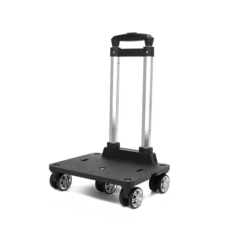 Premium folding hand trolley with telescopic handle and universal wheels, designed for transporting 25kg of luggage, shopping, or workshop gear.