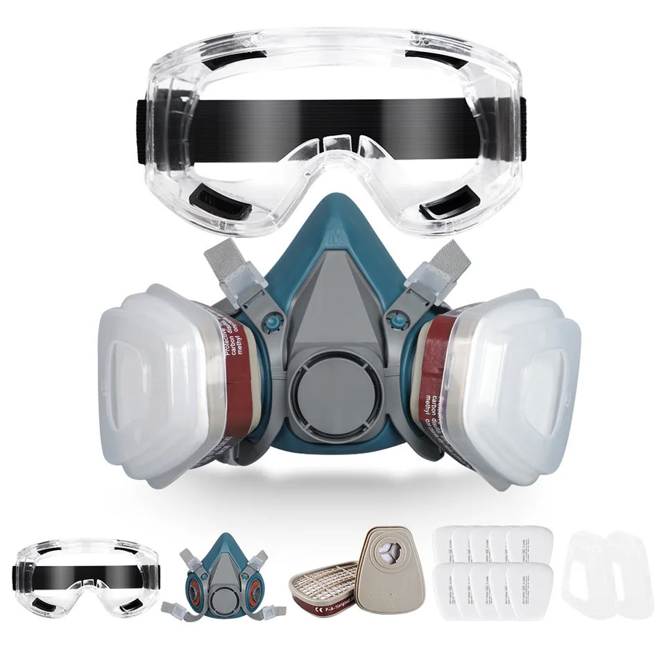 7502 Respirator Dust Mask | Half Face Chemical Gas Mask | 501 5N11 6001CN Filters - Thumbnail 2