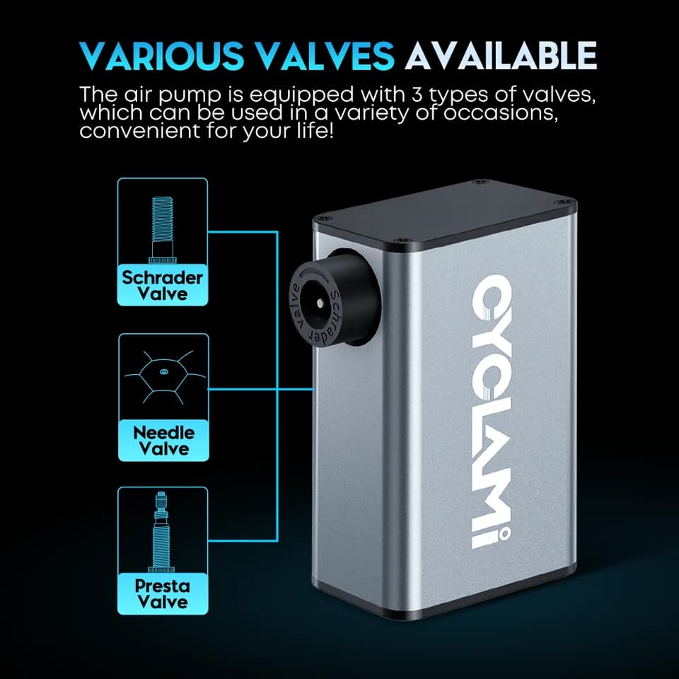 CYCLAMI A3 MAX Digital Tyre Inflator | 150 PSI Real-time Display | Portable Car & Bike Pump - Thumbnail 5