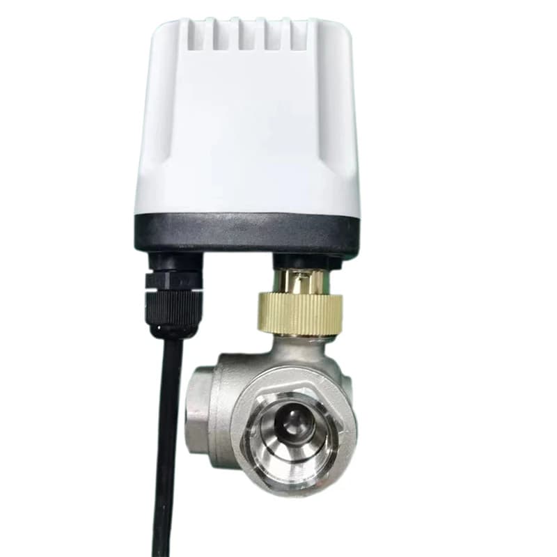 3 Way Stainless Steel IP65 Motorised Ball Gate Valve | 220V/12V/24V T-Port | Industrial Control