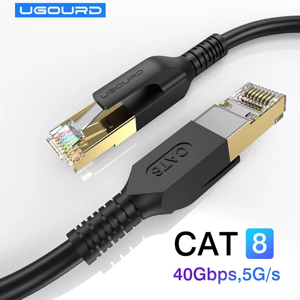 CAT8 Ethernet Cable | 40Gbps 2000MHz RJ45 | Router, Modem, PS5/4 - Thumbnail 2