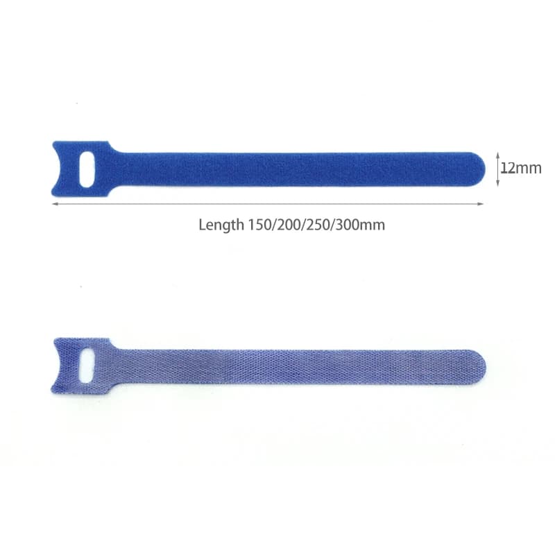 300mm Reusable Cable Ties | Nylon Hook & Loop | T-Type Wire Management - Thumbnail 2