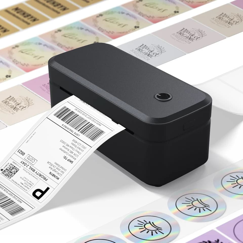Marklife X4 Label Printer | Portable 4x6 Mailing Packages | Bluetooth & Auto Recognition - Thumbnail 2