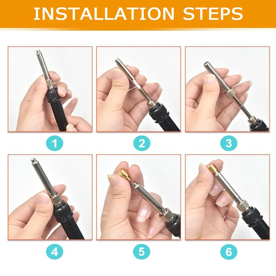 60W Pyrography Soldering Iron Kit | Adjustable Temp Wood Burning | Carving & Embossing - Thumbnail 6