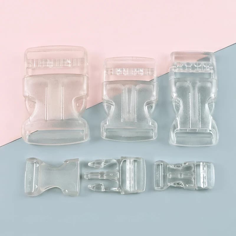Transparent Side Release Buckles | Quick Release Plastic Clips | Webbing Fasteners - Thumbnail 4