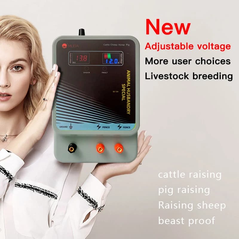 Electric Fence Energiser Controller | 12V Adjustable Voltage | Livestock & Horse Fence Post Spike - Thumbnail 2