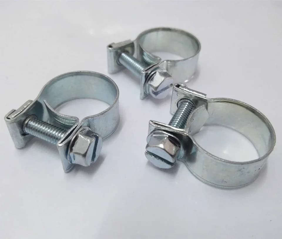 50pc Jubilee Clips 6-20mm | Automotive Hose Pipe Clamps | Fixed Tool Tube Clips