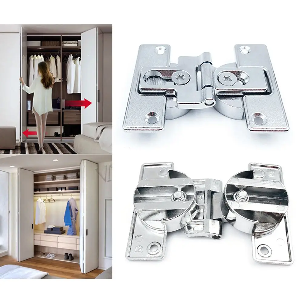 180° Invisible Folding Hinges | Self-Supporting & Adjustable | Hidden Furniture Installation - Thumbnail 2