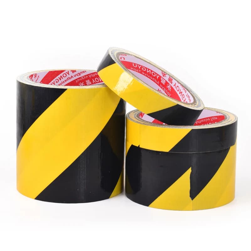 Floor Marking Tape Yellow & Black | Hazard Warning Barrier | For Walls, Floors & Equipment - Thumbnail 2