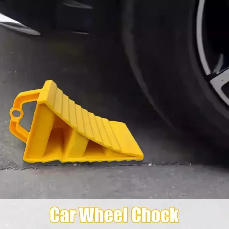 Heavy-Duty Rubber Wheel Chocks | Anti-Skid Parking Block | For Cars & Trucks - Thumbnail 3