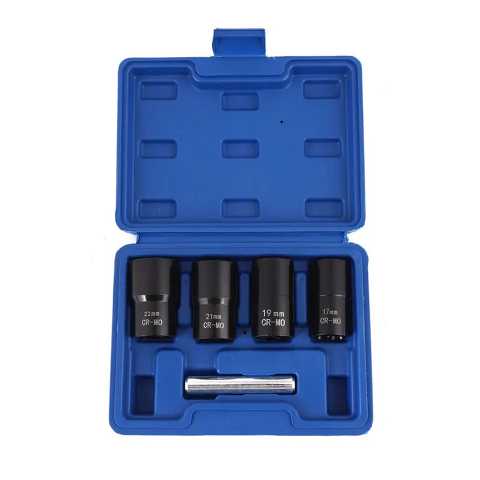 Plug Torque Wrench Socket Set | 1/2 Drive | 17-22mm Nut Extractor - Thumbnail 5